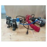 Lot of 2 Electric Air Compressors w/ Regulator &