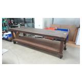 115" x 42" Wood Worktable on Casters