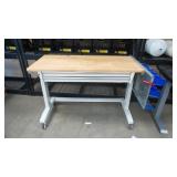 Husky Wood Top Adjustable Height Worktable