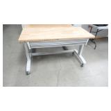 Husky Wood Top Adjustable Height Worktable