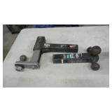 Adjustable Trailer Hitch Assembly w/ Dual Ball Mou