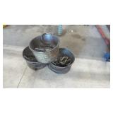 Ridgid Galvanized Melting Pots - Lot of 3