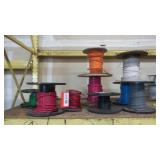Assorted Electrical Wire on Spools