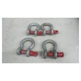 8 Ton Crosby Shackles - Lot of 4