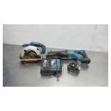 Makita Saws, 18v Lithium Ion Battery & Charger