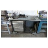 Metal Workbench, Bench Grinder, Drills & Shop Tool