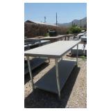 Stainless Steel Work Table with Lower Shelf