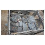 Gray Stone Tile and Trim Pieces