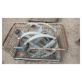 Lot of Rolling Steel Ring Stands/Carts