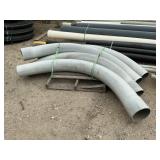 Large Radius Gray PVC Conduit Elbows