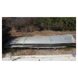 Lot of Corrugated Metal Roofing Panels