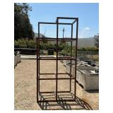 Heavy-Duty Steel Cube Display Rack