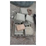 Assorted Concrete Pavers and Blocks
