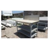 Stainless Steel Workbench with Undershelves