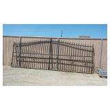 20' Bi-Parting Wrought Iron Gate
