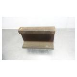 Vintage Railroad Rail Anvil Bench Stake 12'