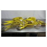 Lot of 5 Lift-It Nylon Lifting Slings 6' & 12'