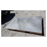 Lot of (2) 4' x 8' Expanded Metal Steel Sheets