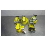 Lot of 5 Ratchet Tie Down Straps 2' x 27'