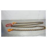 2-Leg Chain Sling with Safety Hooks