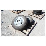 Pair LT225/75R16 Tires & 8-Lug Wheels