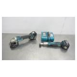 Makita 18V Angle Drill & Brushless Grinder Set
