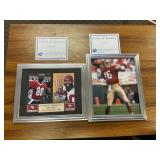 49ers Signed Photos w/ COAs Rice & Montana
