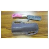 Compact Textured Cleaver Knife & Sheath