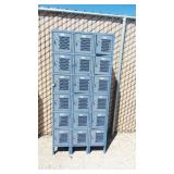 18-Door Metal Employee Locker Unit