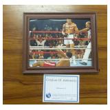 Signed Muhammad Ali Framed Boxing Photo