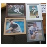 4 Signed Baseball Photos Koufax & More