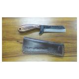 Custom Cleaver Style Knife w/ Sheath