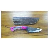 Custom Fixed Blade Knife w/ Leather Sheath