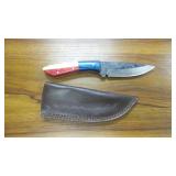 Custom Fixed Blade Knife Texas Color Handle