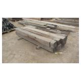 Large Reclaimed Wood Timbers Approx. 7 Ft