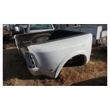 White Dually Pickup Truck Bed