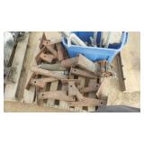 Steel Support Brackets, Screw Jacks & Winch