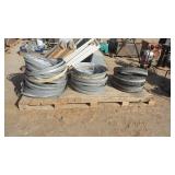 Assorted Galvanized Metal Hoops & Bands