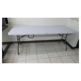 White Folding Utility Table