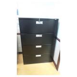 Black Metal Filing Cabinet