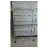 Chrome Wire Shelving Unit