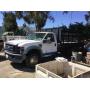 2008 Ford F550 Diesel Super Duty Flatbed  Liftgate