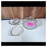 Clear Vintage Glass Serveware