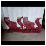 Sleigh - Metal Decoration, Christmas Decor