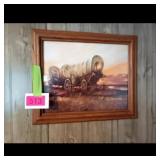 Home Decor Framed Wagon Print