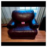 Leather Armchair Brown - Plush Comfort