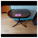Brown Oval Accent Table