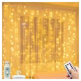 Litogo Curtain Lights, 9.8 X 9.8ft 00 LED Curtain