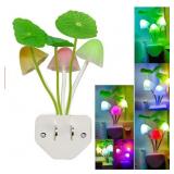 LED Sensor Night Light Plug-in Mushroom