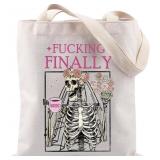 NEW! F*cking Finally Bride Tote Bag Bride To Be